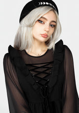 Baudelaire Spitze Hoch Kleid