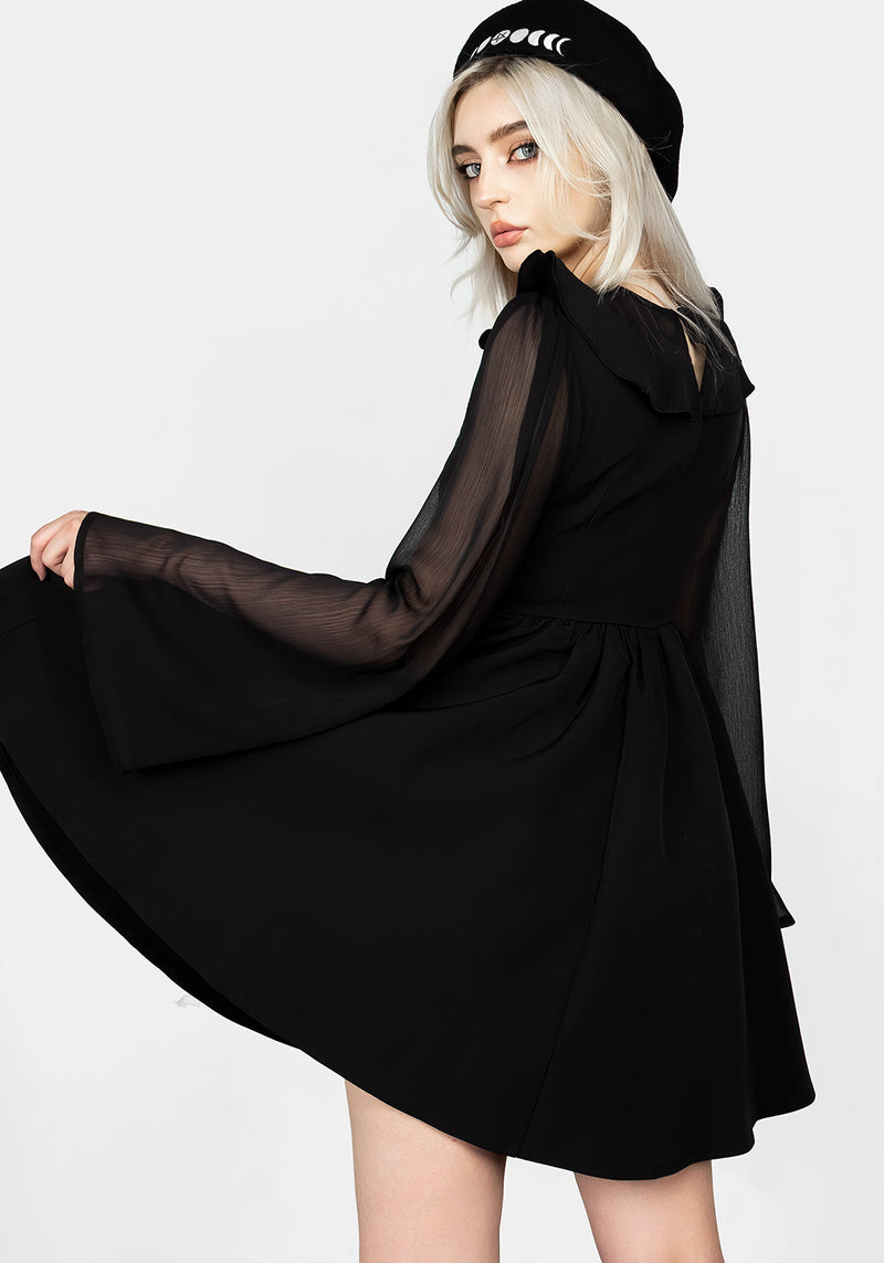 Baudelaire Spitze Hoch Kleid