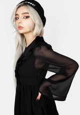Baudelaire Spitze Hoch Kleid