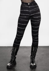 Barbed Denim Schmal Jeans