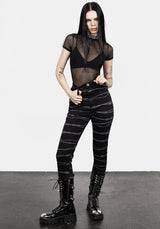 Barbed Denim Schmal Jeans