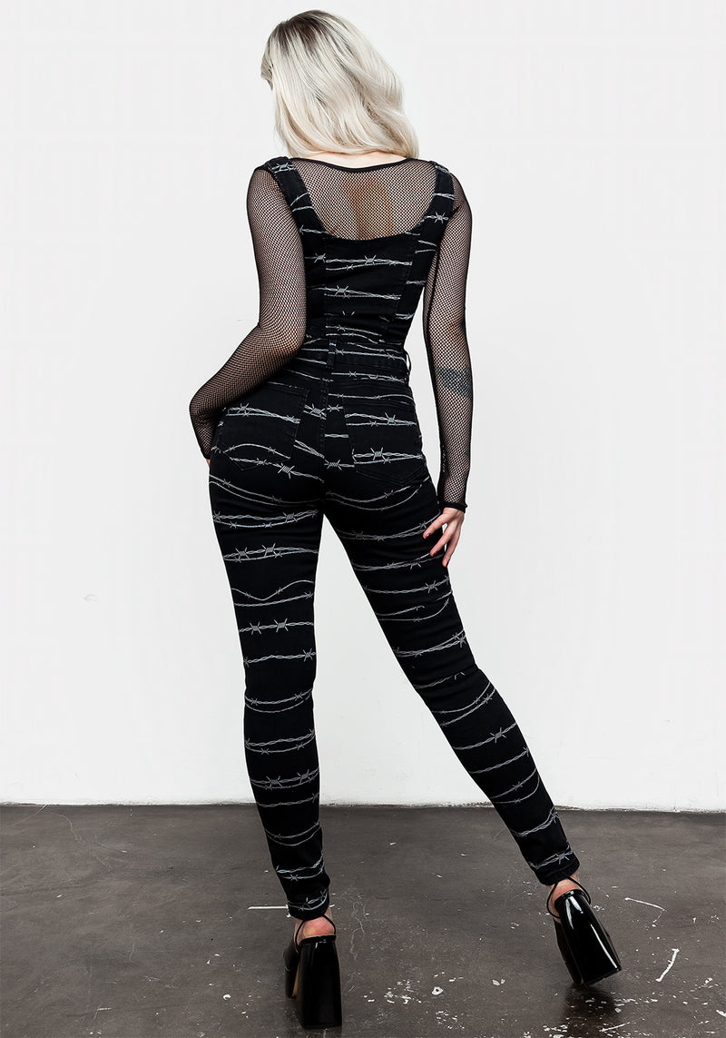 Barbed Denim Schmal Jeans