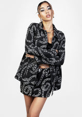 Grounded Oversize Denim Jacke