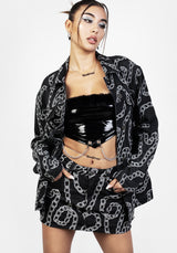 Grounded Oversize Denim Jacke