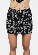Grounded Low Rise Denim Mini Rock