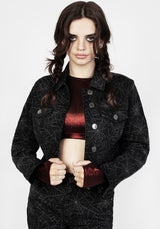 Venom Locker Denim Kurz Jacke