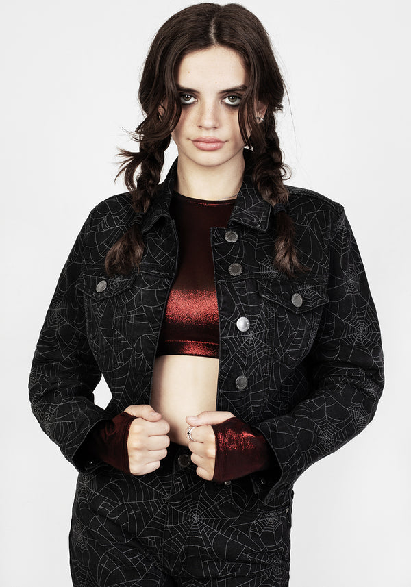 Venom Locker Denim Kurz Jacke