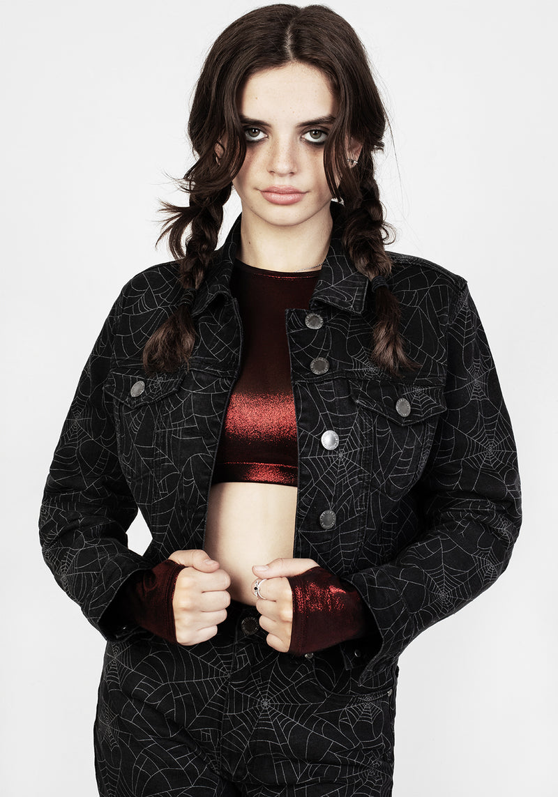 Venom Locker Denim Kurz Jacke