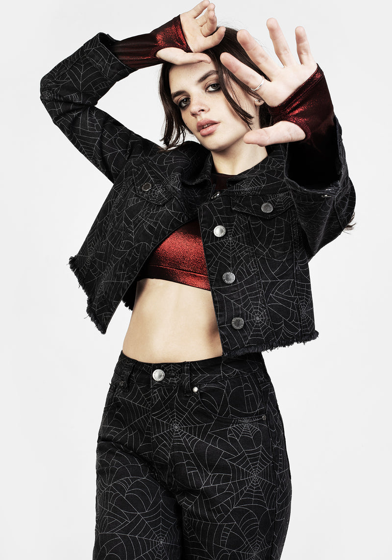 Venom Locker Denim Kurz Jacke