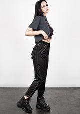 Mosh Riemen Detail Hosen