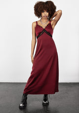 Mara Spitze Gepaneelt Slip Kleid
