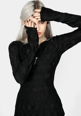 Disquiet Asymmetrisch Midi Kleid