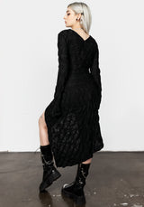 Disquiet Asymmetrisch Midi Kleid