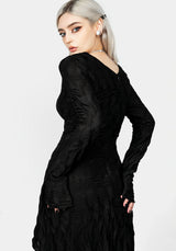 Disquiet Asymmetrisch Midi Kleid