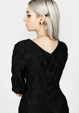Disquiet Asymmetrisch Midi Kleid