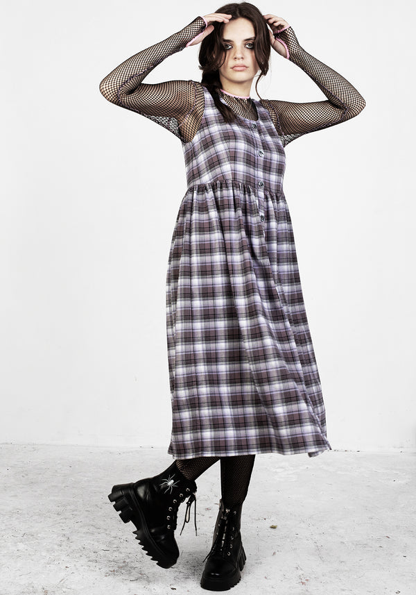 Agnes Rüsche Midi Kleid