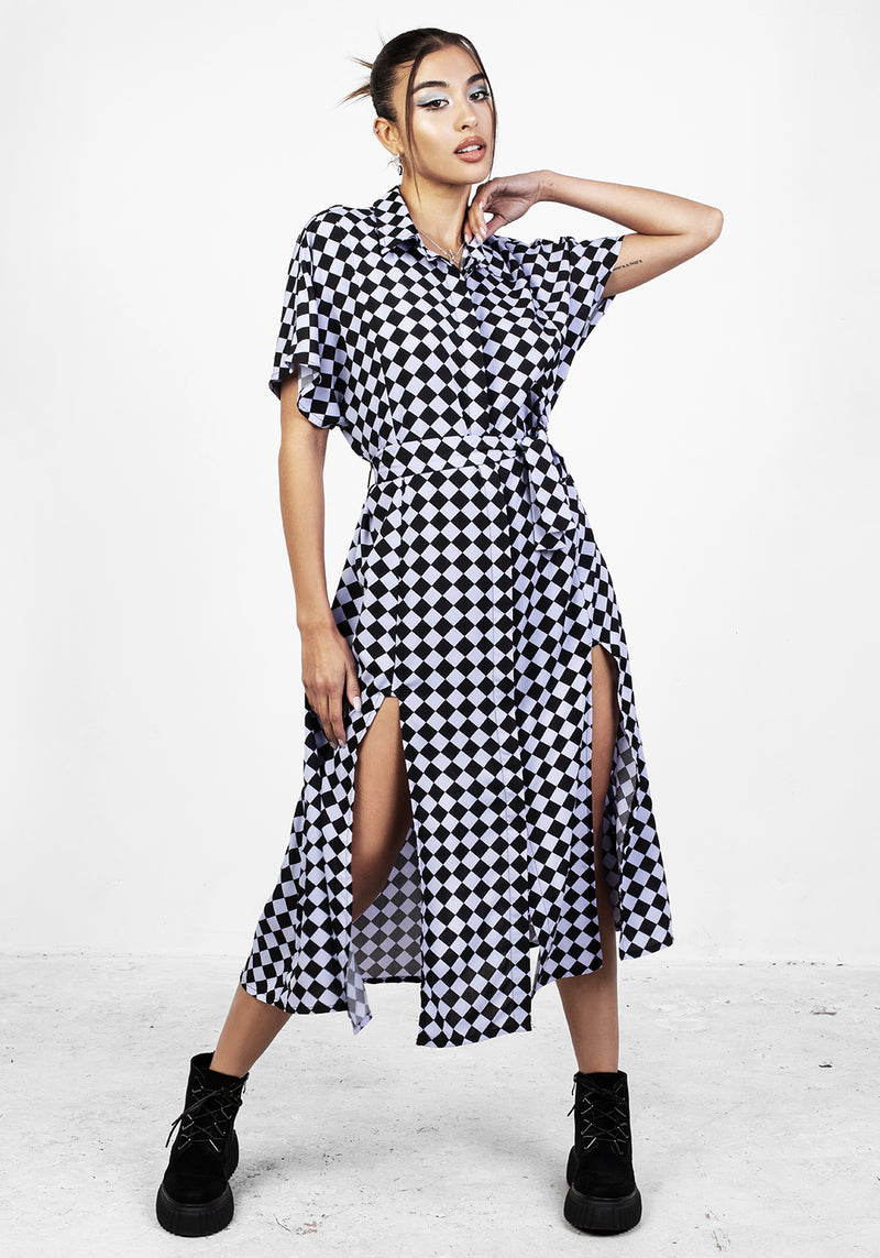 Discordia Midi Hemd Kleid