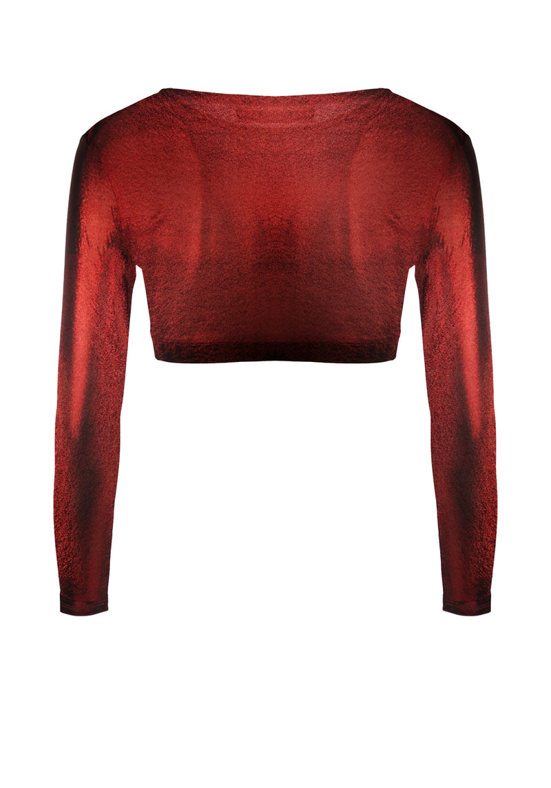 Rockclub Metallic Kurz Top