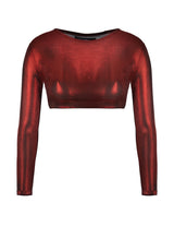 Rockclub Metallic Kurz Top