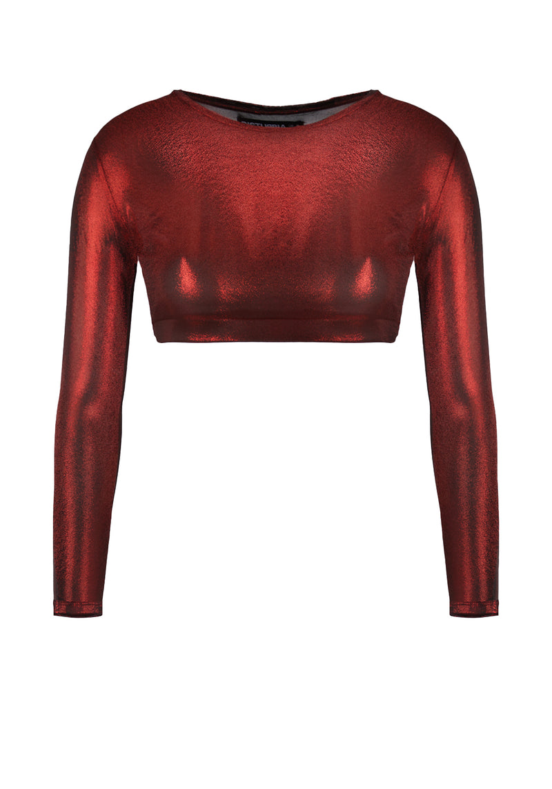 Rockclub Metallic Kurz Top