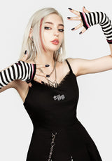 Cry Space Streifen Arm Warmers