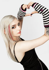 Cry Space Streifen Arm Warmers