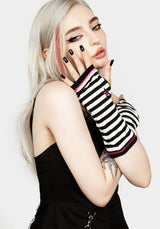 Cry Space Streifen Arm Warmers