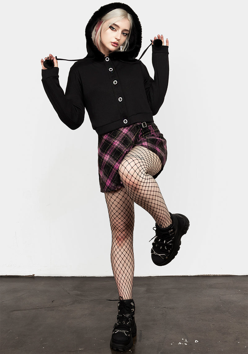 Charlotte Bommel Bommel Kapuze Cardigan