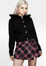 Charlotte Bommel Bommel Kapuze Cardigan