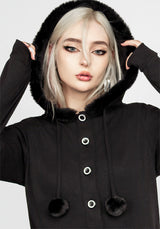Charlotte Bommel Bommel Kapuze Cardigan