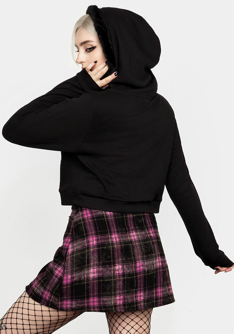 Charlotte Bommel Bommel Kapuze Cardigan