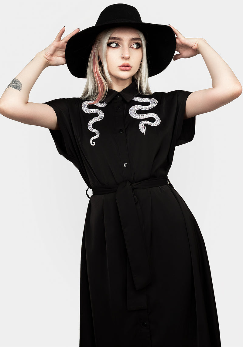 Slither Locker Midi Kleid