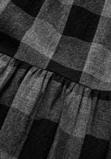 Nyctophilia Midi Rüsche Kleid