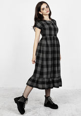 Nyctophilia Midi Rüsche Kleid