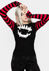 Rawr Streifen Schulterfrei Schulter T-Shirt
