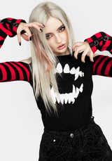 Rawr Streifen Schulterfrei Schulter T-Shirt