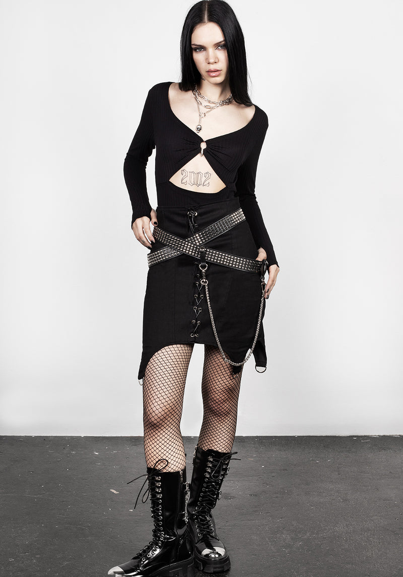 Infinity Studded Wickel Hip Gürtel