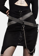 Infinity Studded Wickel Hip Gürtel