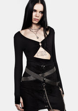 Infinity Studded Wickel Hip Gürtel