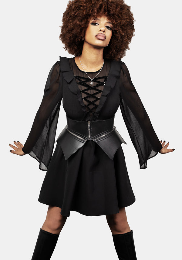Bettie Peplum Taille Gürtel
