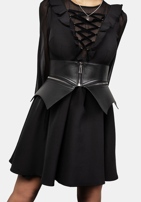 Bettie Peplum Taille Gürtel