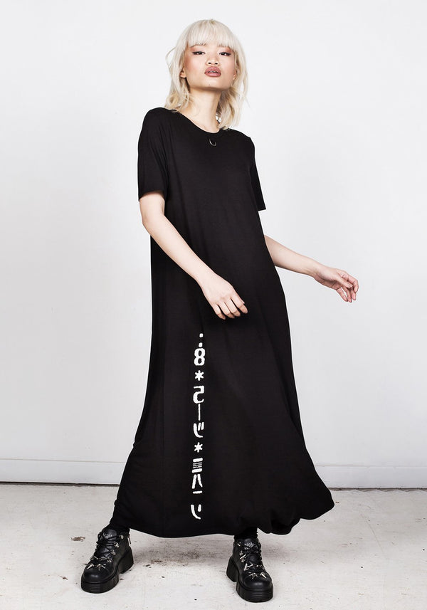 Digital Maxi T-Shirt Kleid