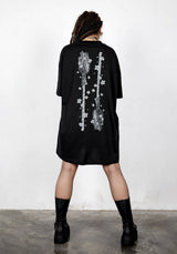 Disturbia X Godmachine - Belladonna Oversize T-Shirt Kleid