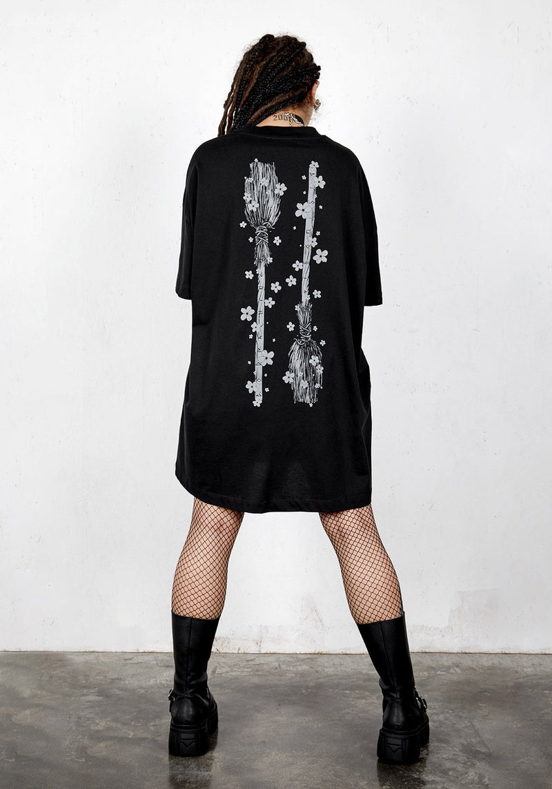 Disturbia X Godmachine - Belladonna Oversize T-Shirt Kleid