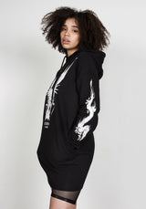 Dragon Kapuzensweatshirt Kleid