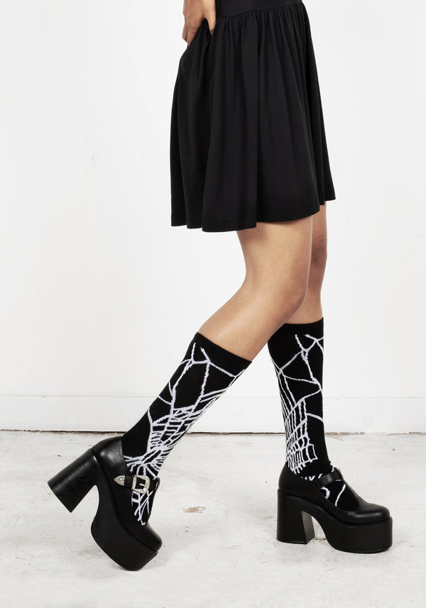 Spinne Web Lang Socken