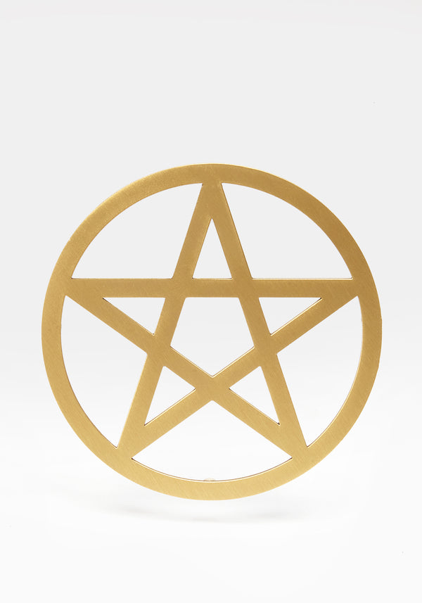 Pentagramm Messing Coaster
