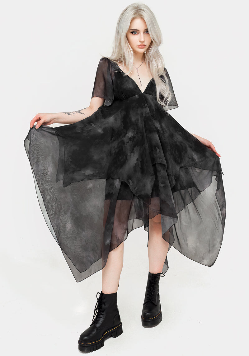 Tempest Gelagert Midi Kleid