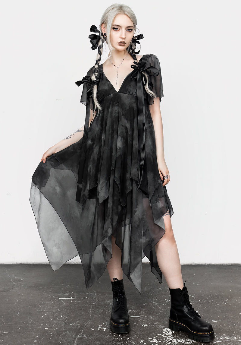 Tempest Gelagert Midi Kleid