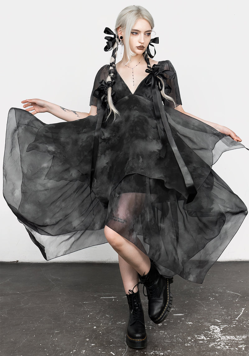 Tempest Gelagert Midi Kleid
